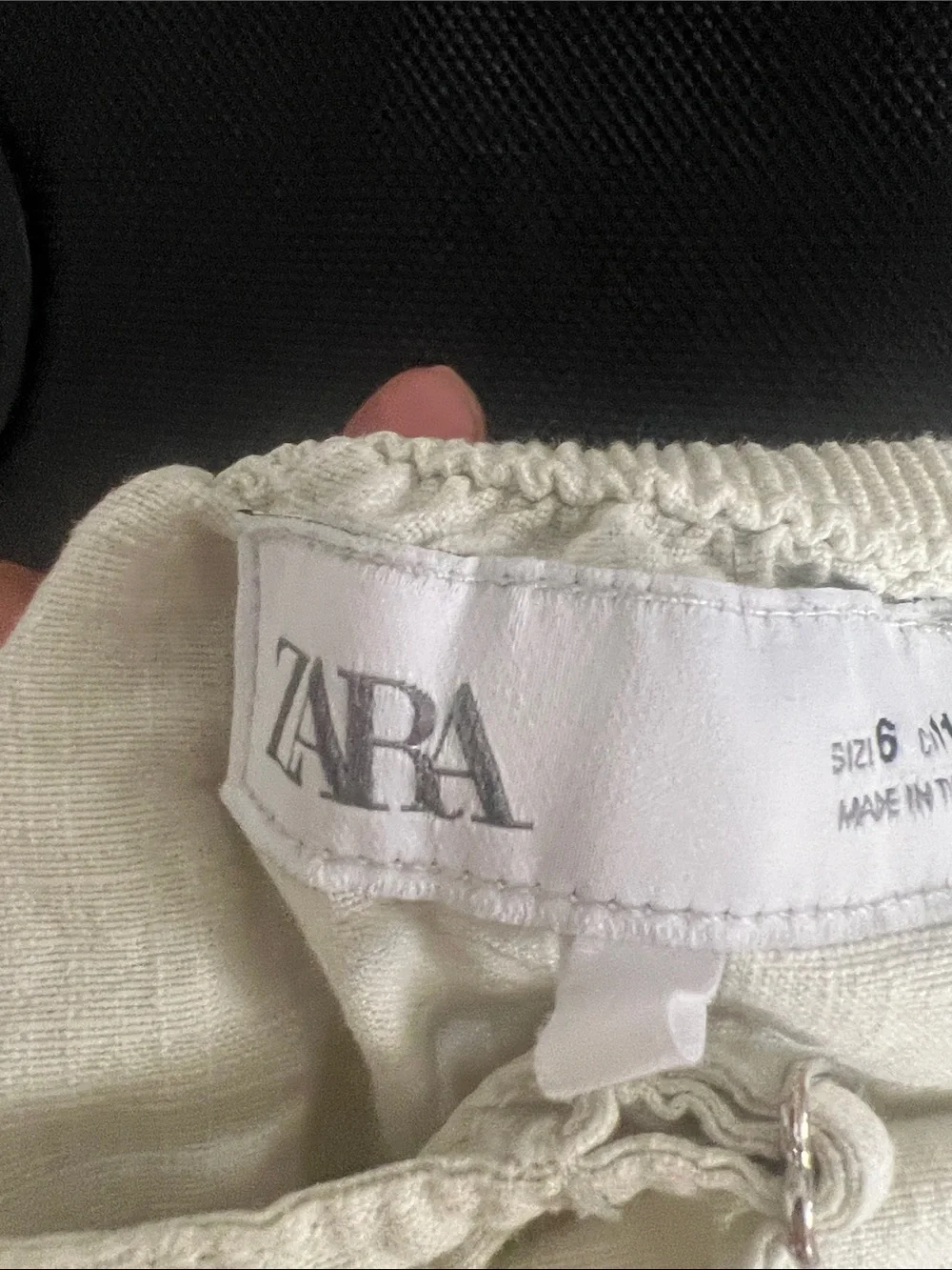Zara Cream Linen Dress with Adjustable Straps